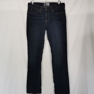 Signature by Levi's Dark Wash Modern Straight Mid Rise Jeans -Sz 10L